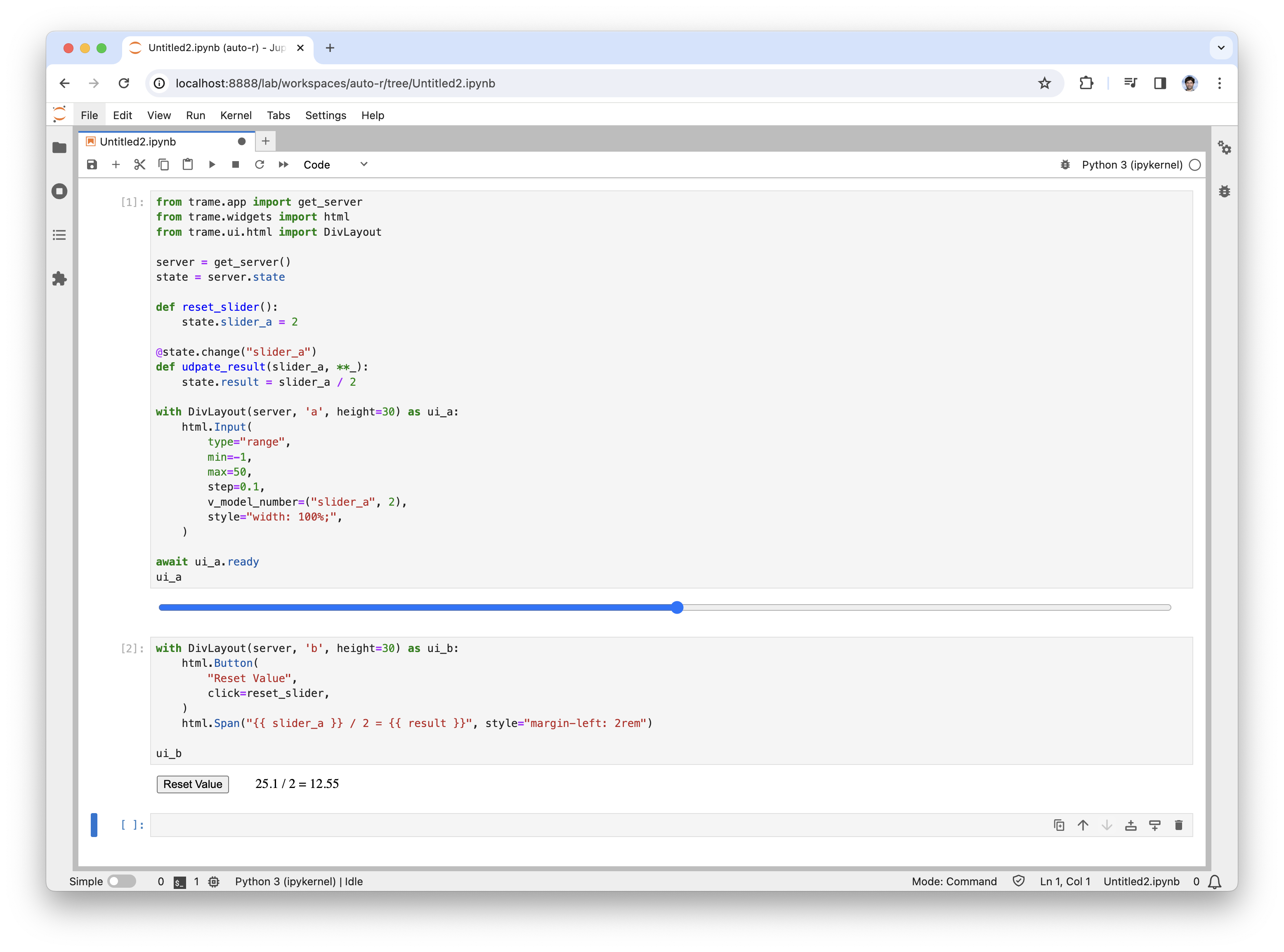 Multi-UI in Jupyter